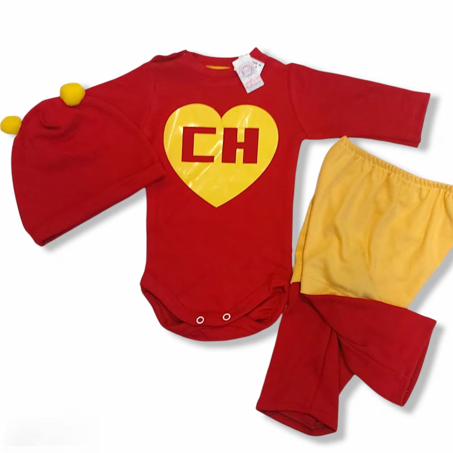 Chapulin Outfit, Traje De Chapulin ,  Chapulin Colorado Outfit  - Party - Halloween - Dia de Muertos - Christmas - PJ