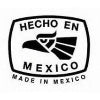 Logo with 'Hecho en Mexico' text and an eagle emblem on a white background